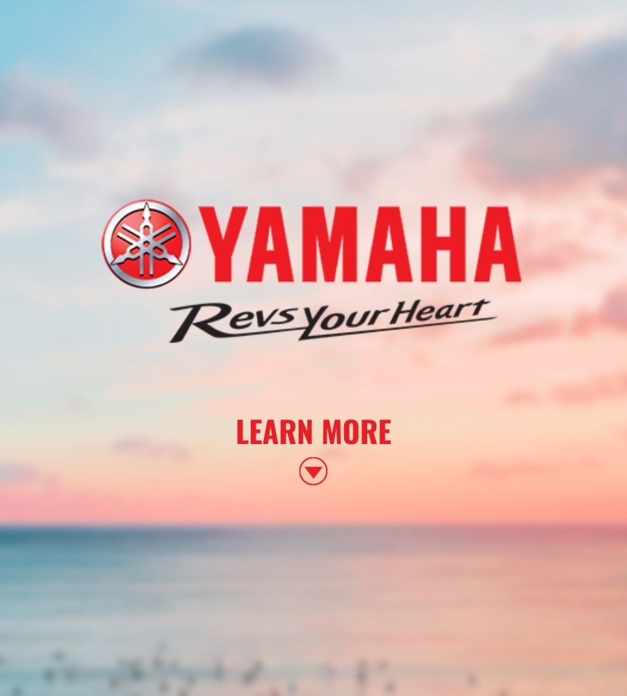 yamaha motor logo over water